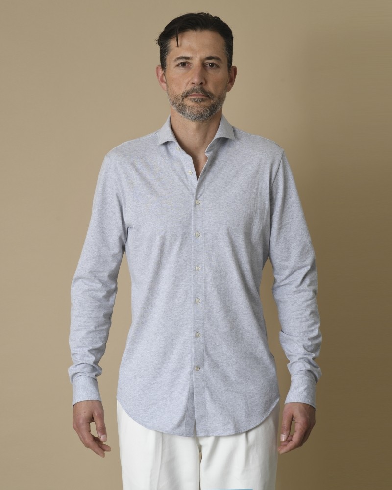 Chemise en jersey de coton gris Industry