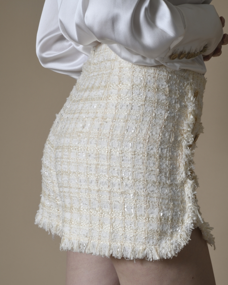 Short en tweed Edward Achour 
