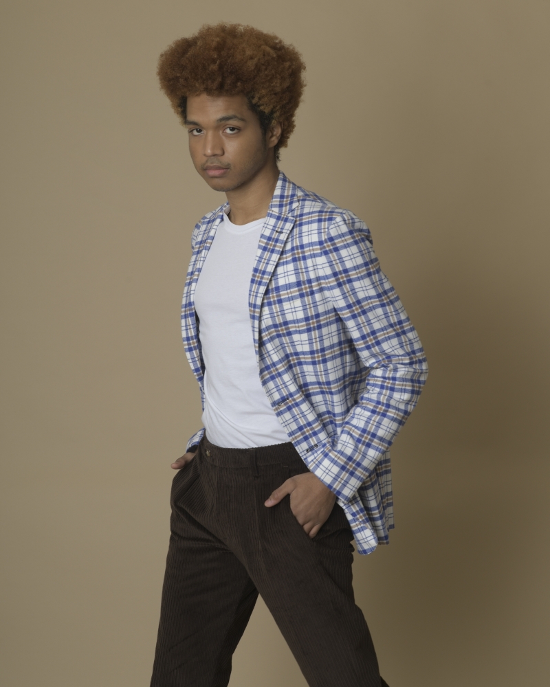 Blazer à carreaux Fugàto