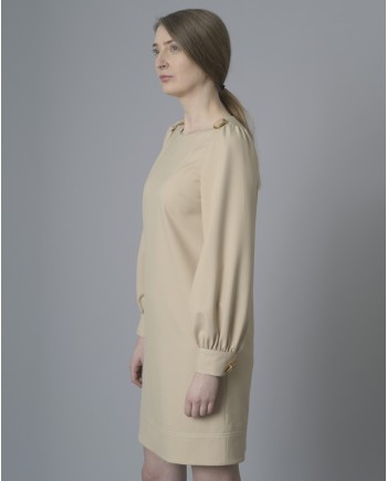 Robe beige Edward Achour