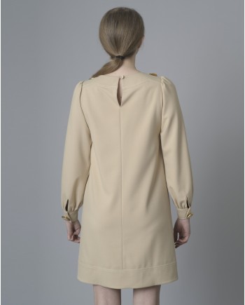 Robe beige Edward Achour