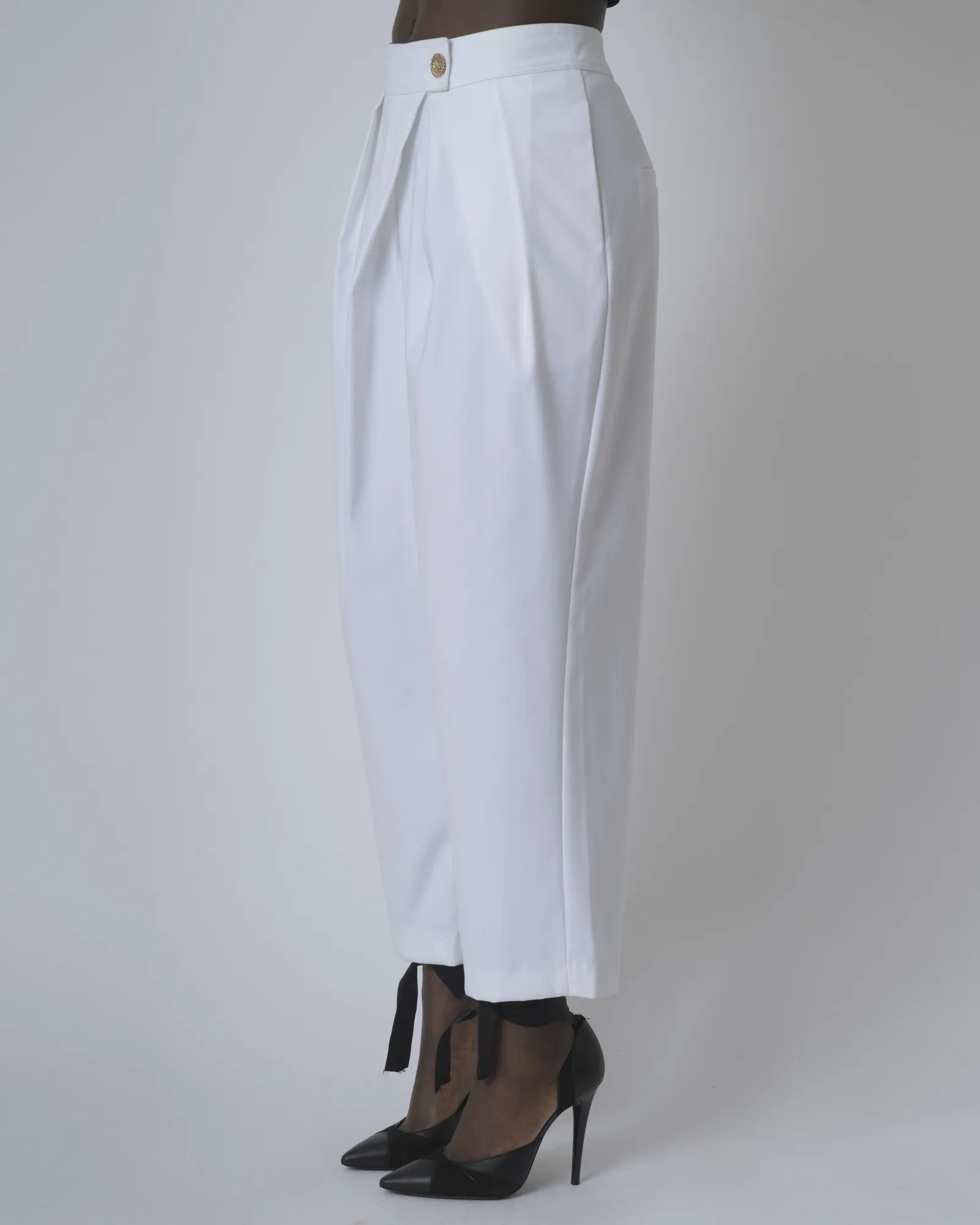 Pantalon blanc sarouel Edward Achour
