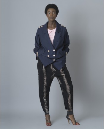 Blouse rose sans manches Edward Achour