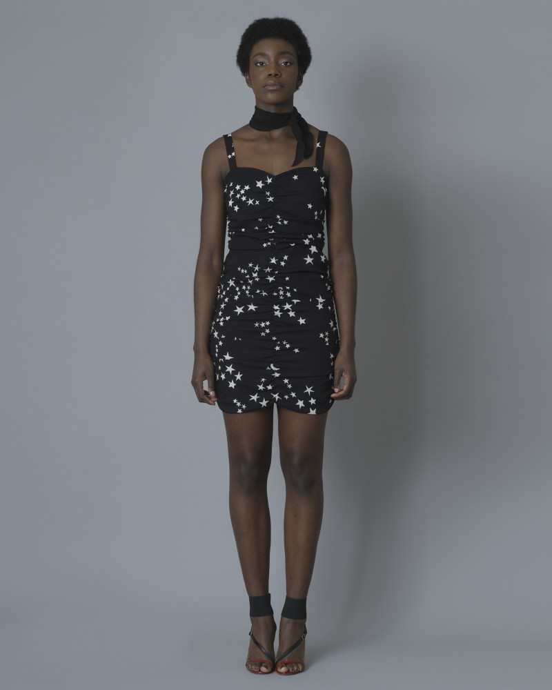 Robe en soie à imprimé P.A.R.O.S.H