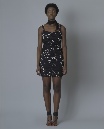 Robe en soie à imprimé P.A.R.O.S.H