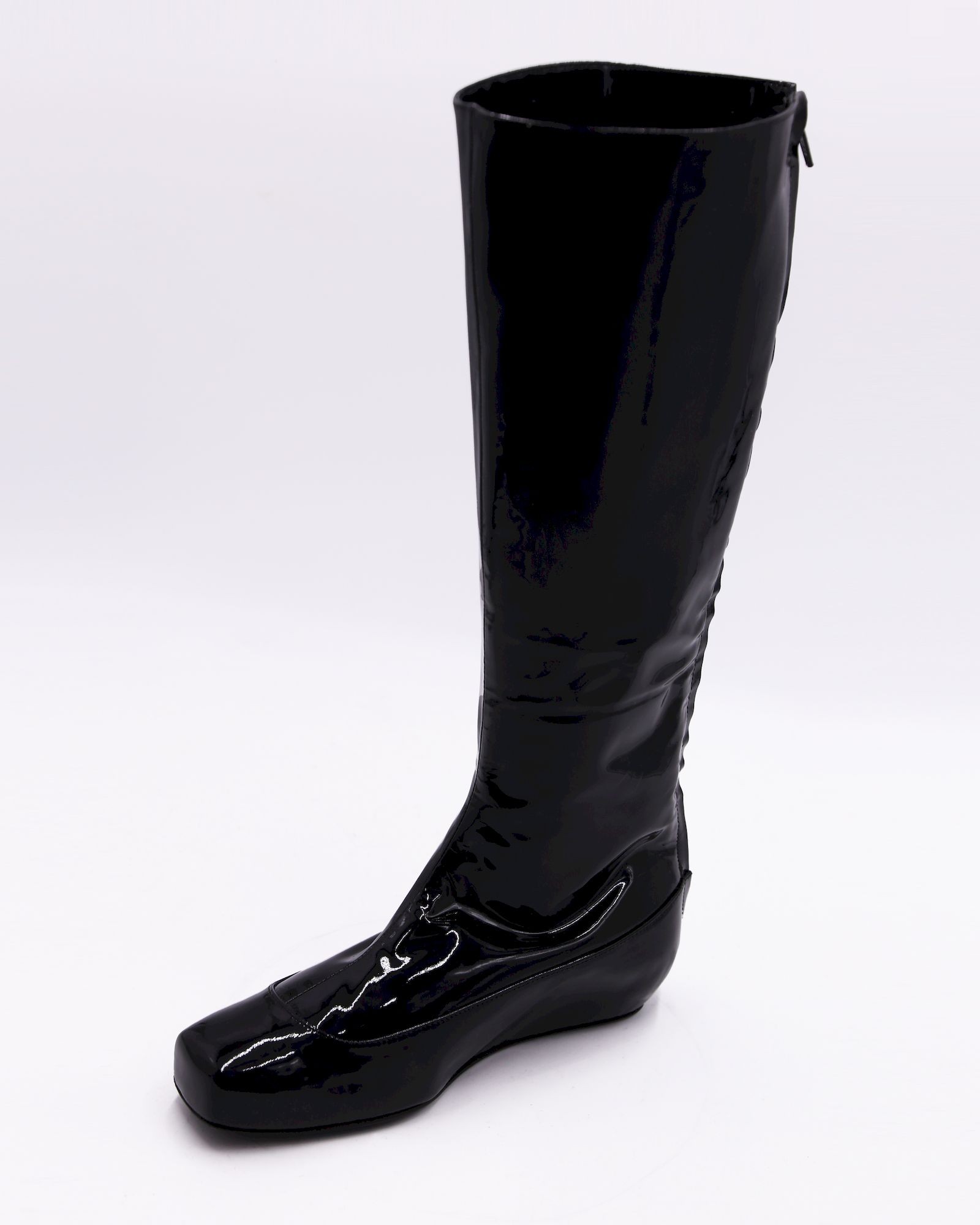Bottes En Cuir Verni Rouge - Pointure 8.5 (US/AU) - Neuf Sans Boîte D'origine - Style Booties Pour Femme