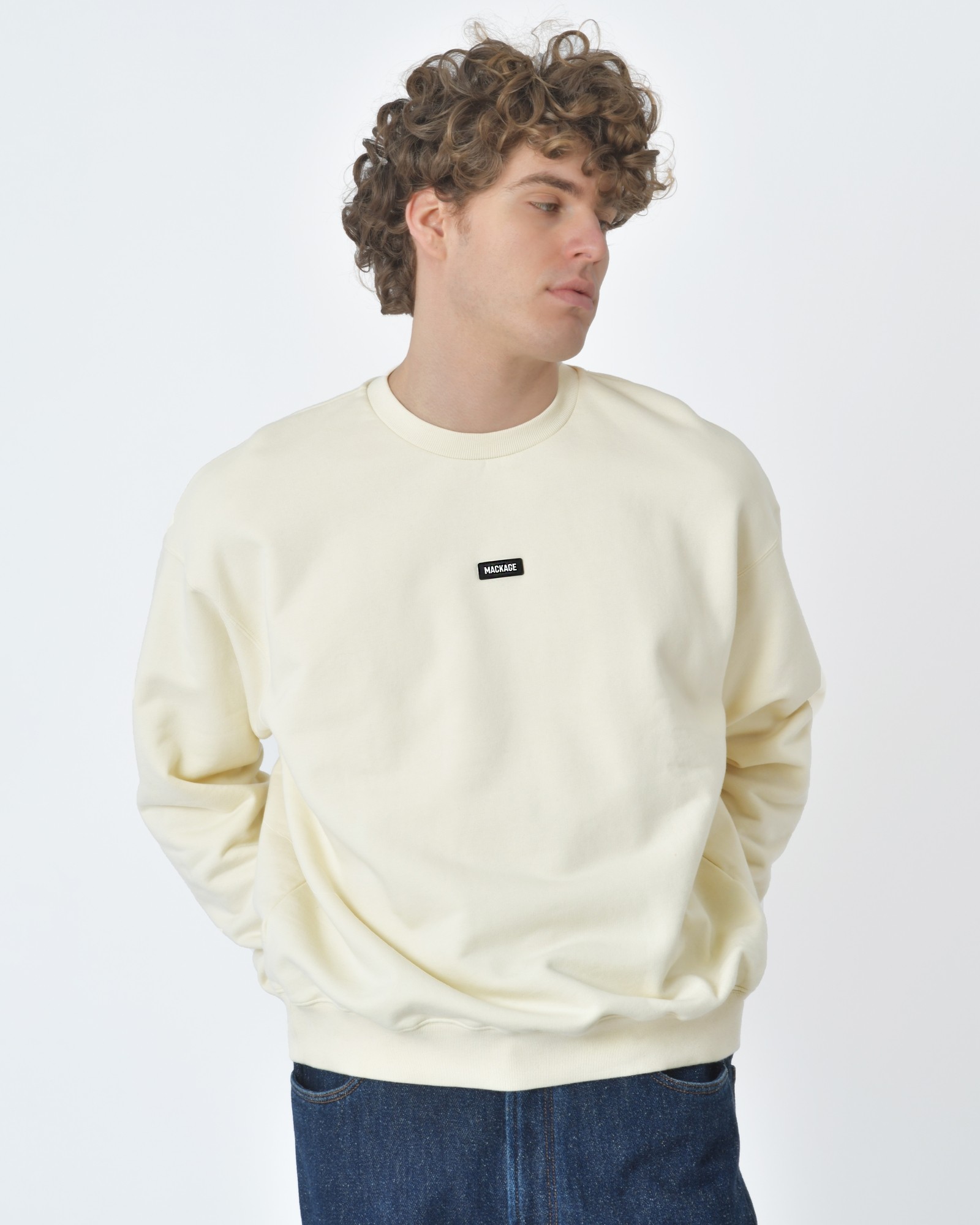 Sweat Homme OFF!-White - Couleur Blanc Cassé, Taille M, Occasion Très Bon État