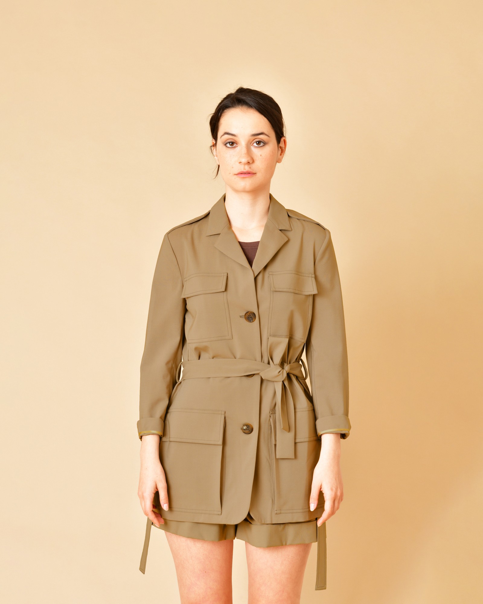 Veste Costume En Laine Vierge Pierre Laffitte Taille 26 (52) - Coupe Classique Grise - Occasion TB