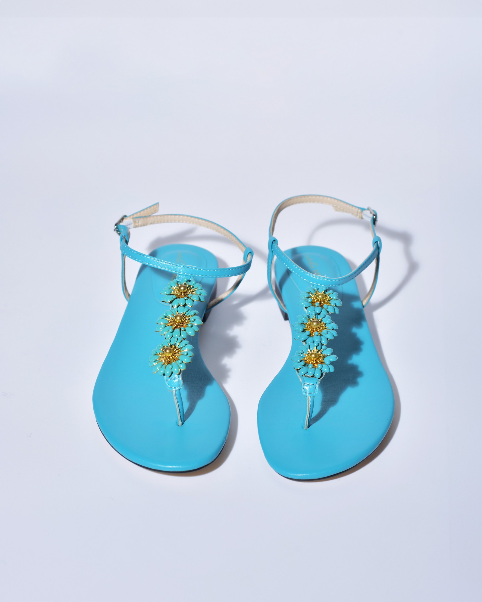 Sandales Mitri En Cuir Gbb Bleu | La Redoute