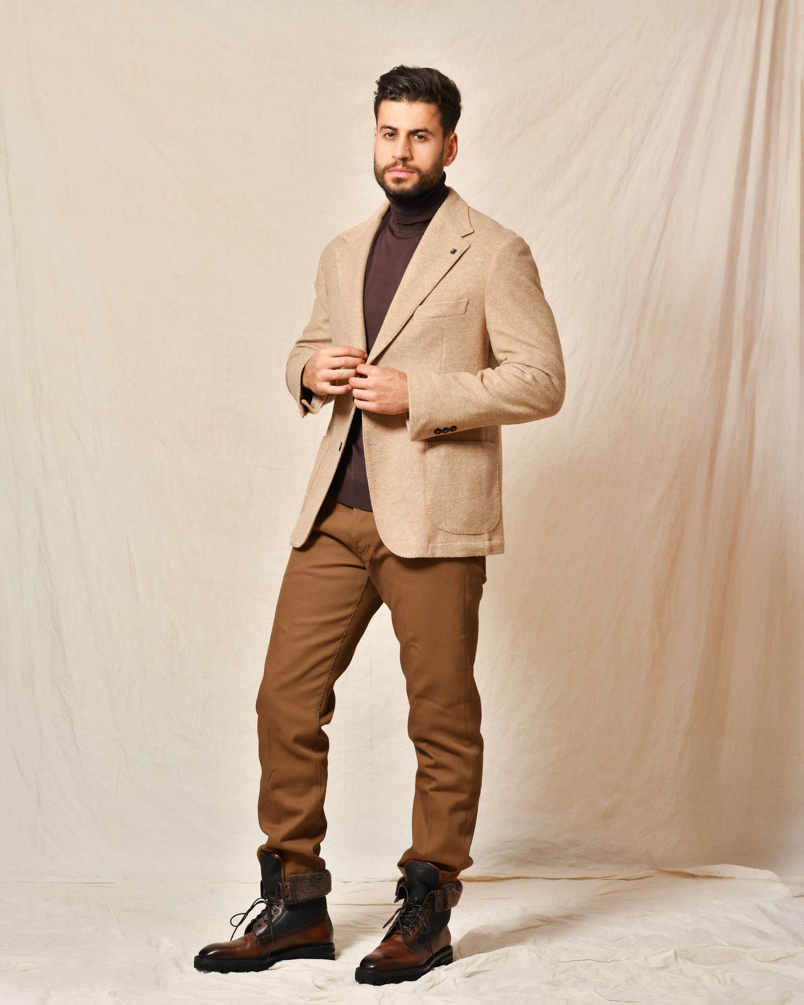 Blazer/Veste Beige Taille M (38/40) Pour Femme - Style Basique En Polyester